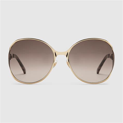 gucci 49 mm rounded sunglasses|gucci round sunglasses for women.